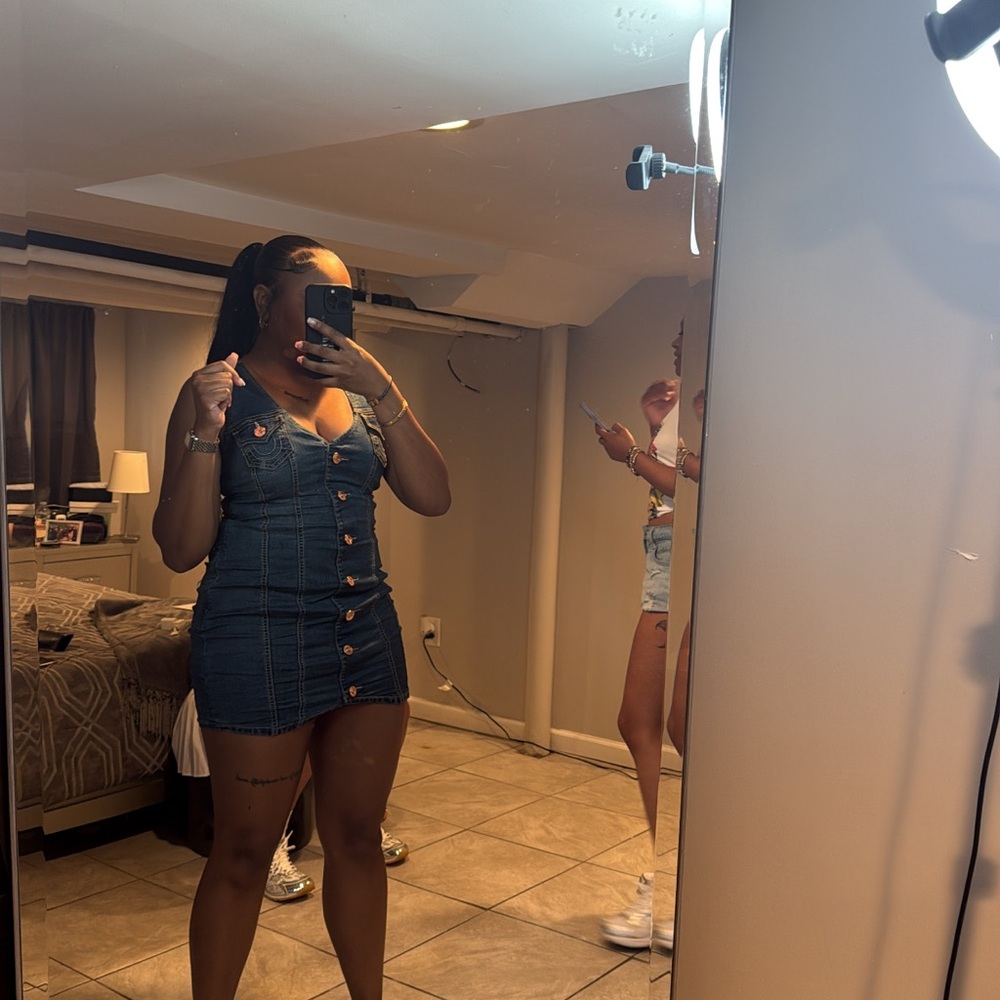 True Religion Denim Button-Up Dress